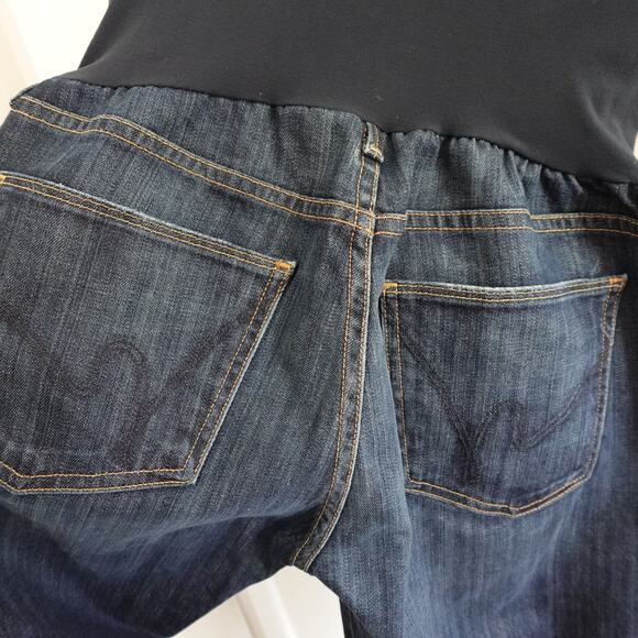 Citizens Of Humanity Maternity Jeans Pea in the Pod Bootcut Jeans Size 30 Denim - Picture 8 of 10